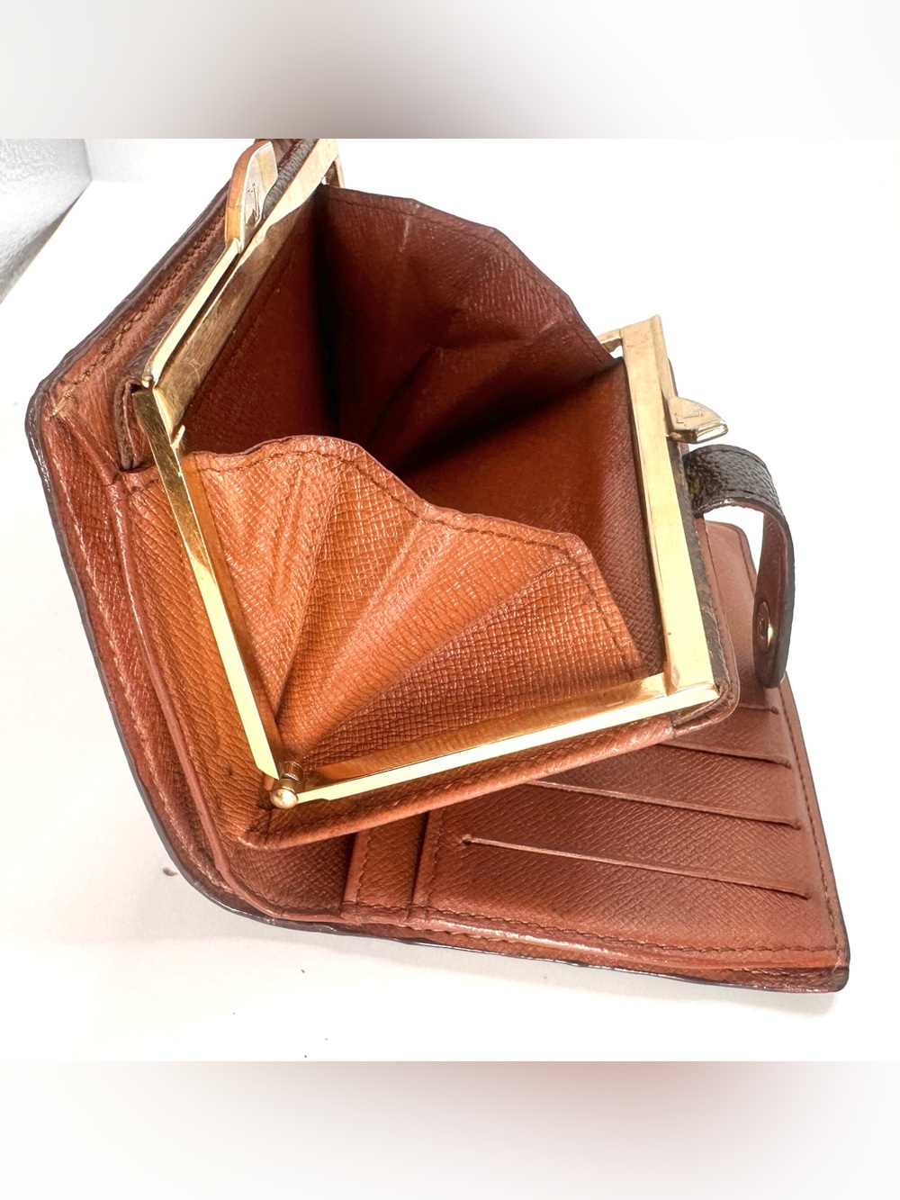 Louis Vuitton Monogram French Kiss Lock Wallet very good condition MI0968 - Picture 13 of 15